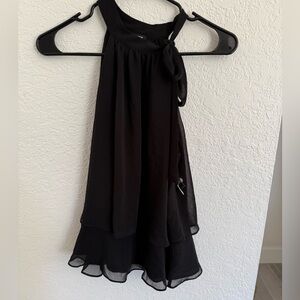 Elegant Black Halter Top NWT